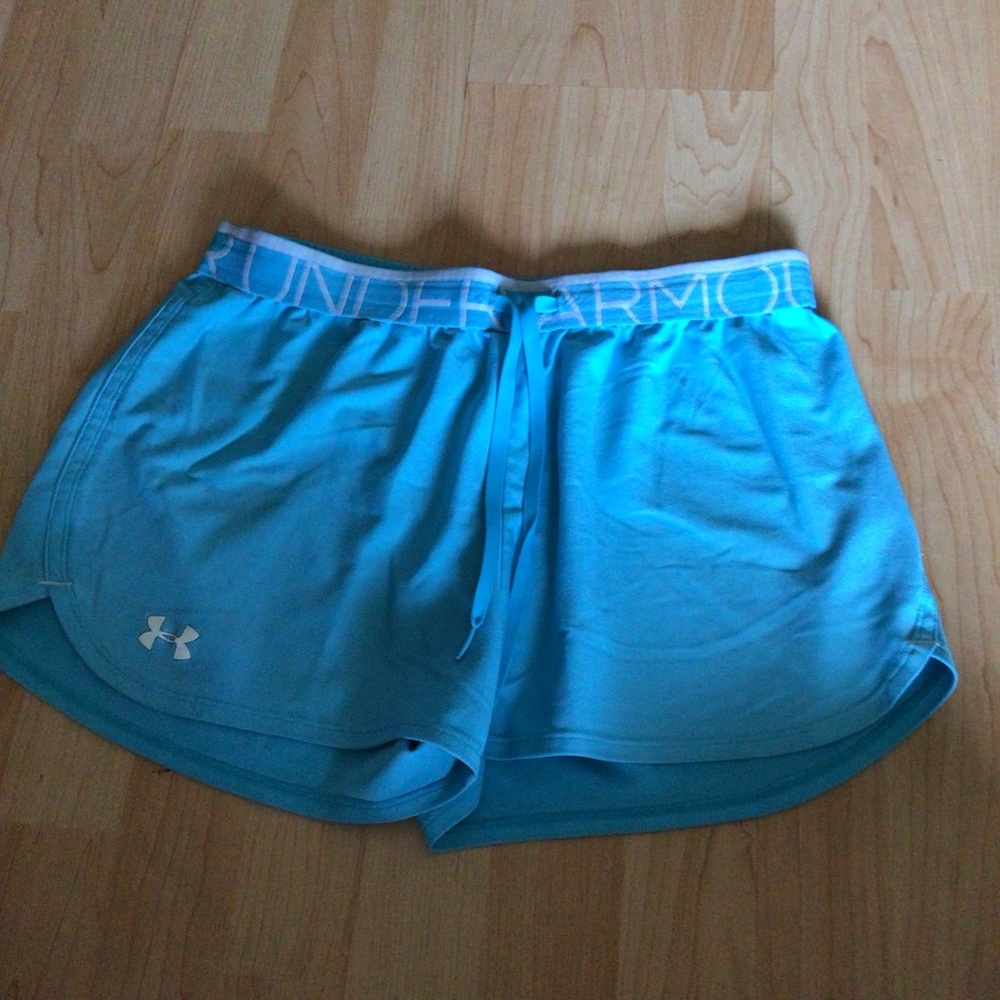 Light Blue Under Armour Workout Shorts